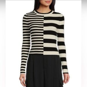 GB Gianni Bini Mixed Stripe Sweater Size M NWT